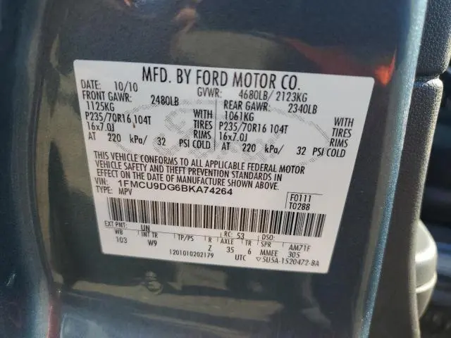 2011 FORD ESCAPE XLT  