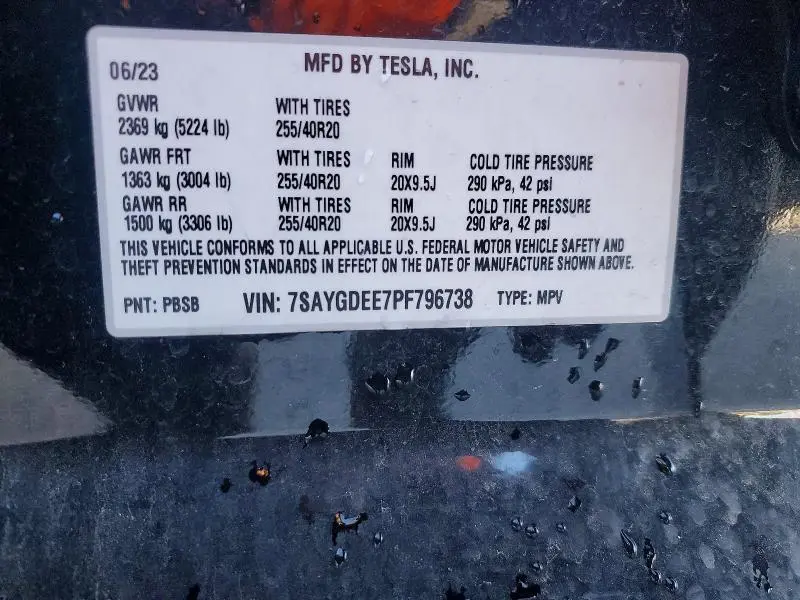 2023 TESLA MODEL Y   