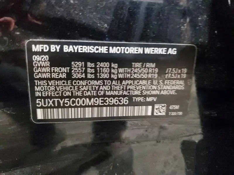 2021 BMW X3 XDRIVE30I  