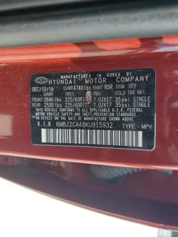 2019 HYUNDAI TUCSON SE  