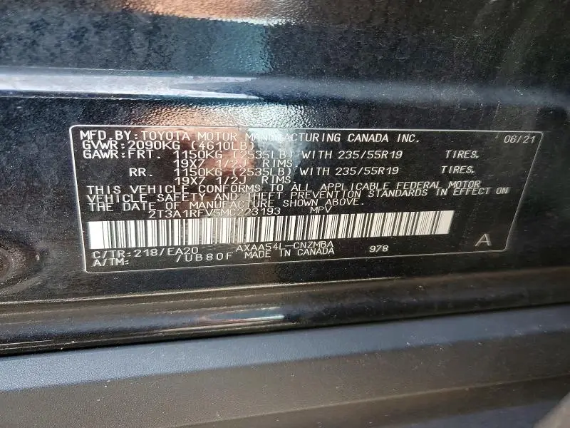 2021 TOYOTA RAV4 XLE PREMIUM  