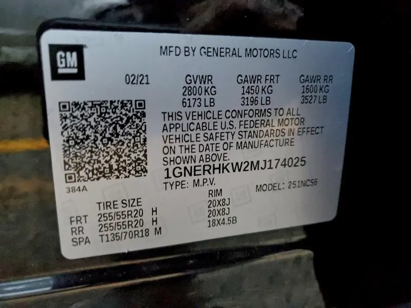 2021 CHEVROLET TRAVERSE LT  