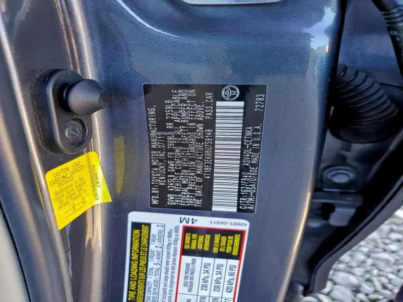 2011 TOYOTA CAMRY BASE  