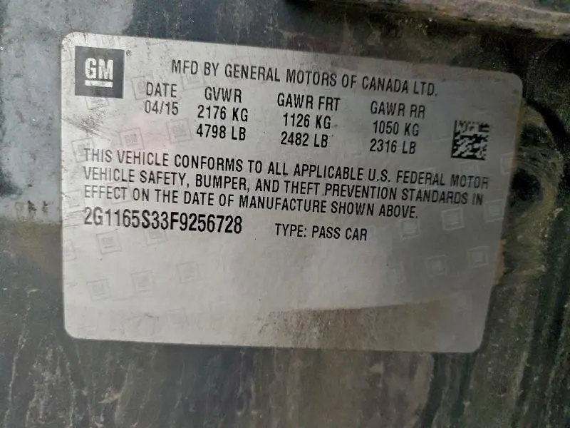 2015 CHEVROLET IMPALA LTZ  