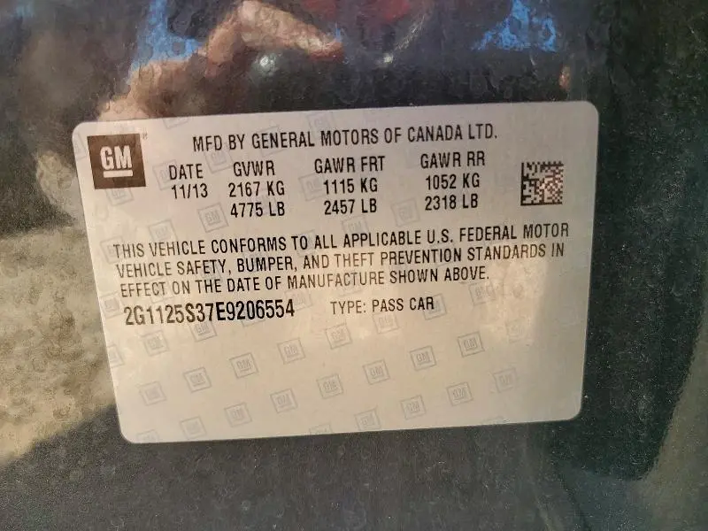 2014 CHEVROLET IMPALA LT  