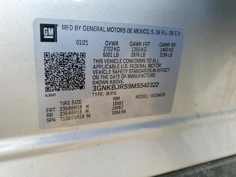 2021 CHEVROLET BLAZER 3LT  