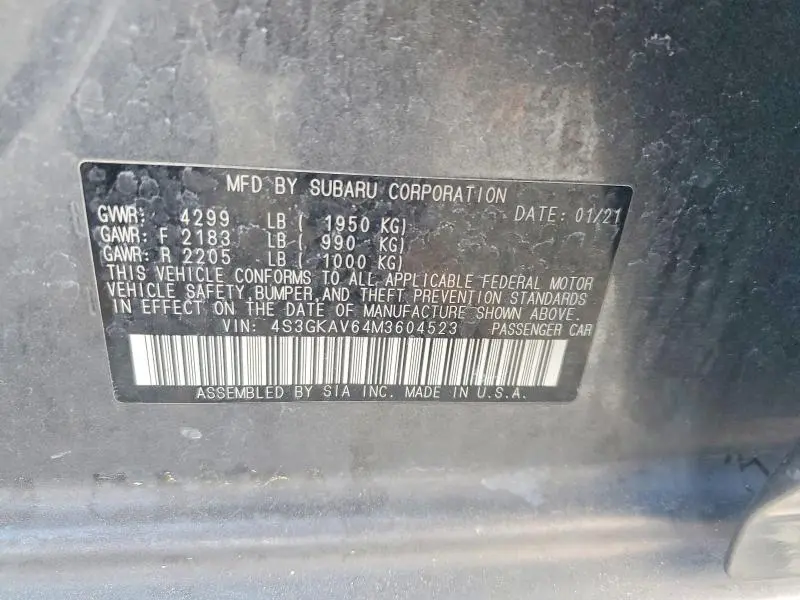 2021 SUBARU IMPREZA PREMIUM  