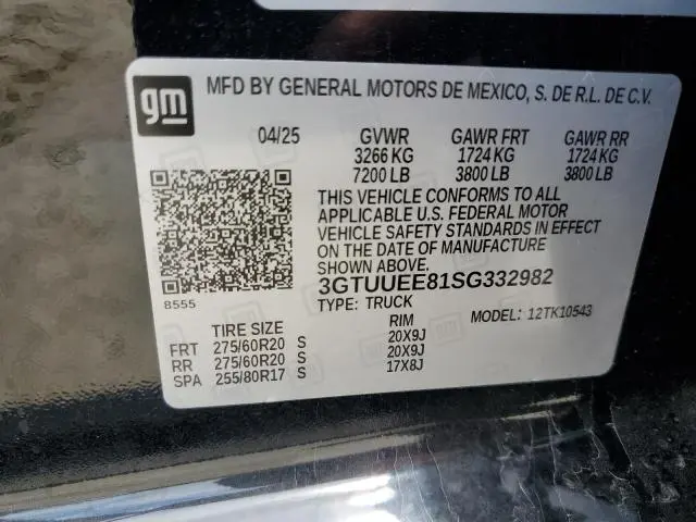 2025 GMC SIERRA K1500 AT4  