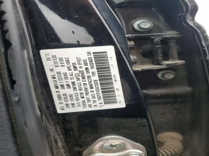 2012 HONDA ACCORD LXP  