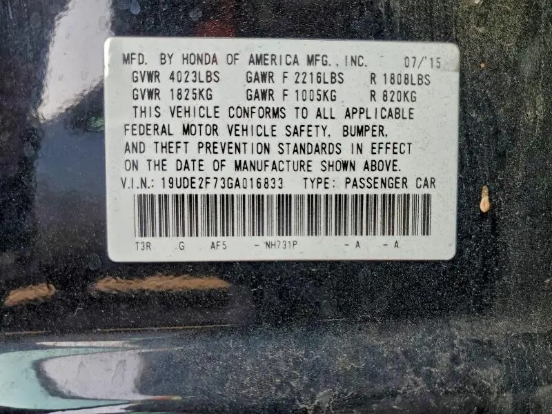 2016 ACURA ILX PREMIUM  