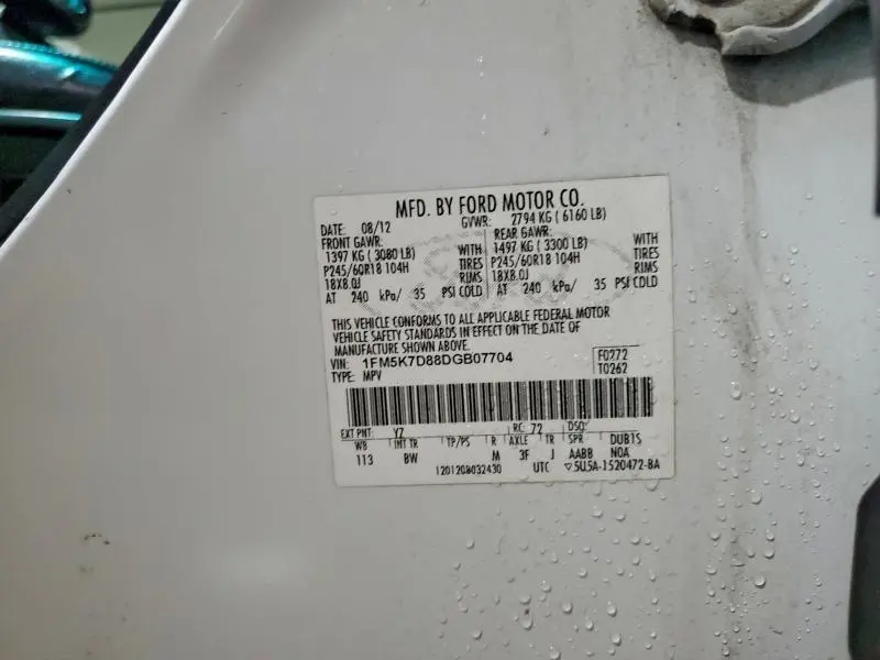 2013 FORD EXPLORER XLT  