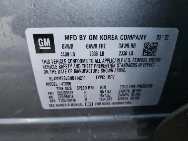 2022 BUICK ENCORE GX SELECT  