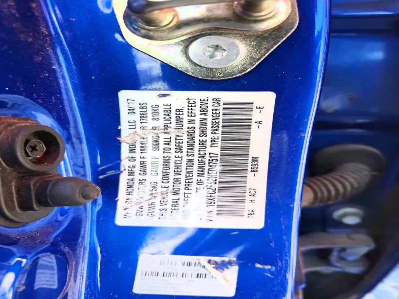 2017 HONDA CIVIC LX  
