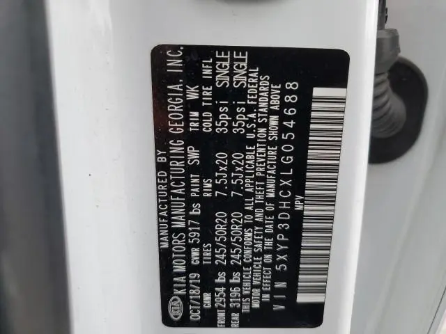 2020 KIA TELLURIDE EX  