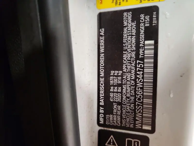 2015 MINI COOPER S PACEMAN  