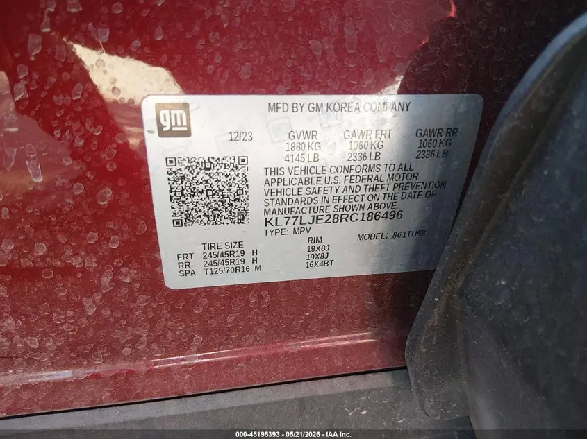 2024 CHEVROLET TRAX FWD 2RS