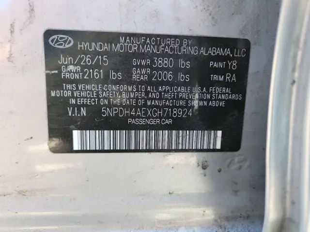 2016 HYUNDAI ELANTRA SE