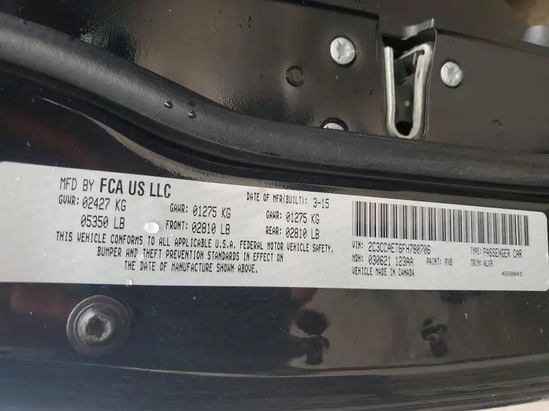 2015 CHRYSLER 300C   