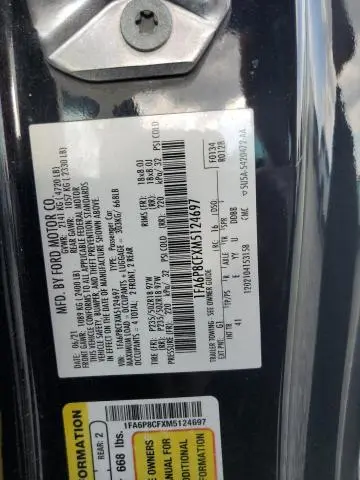 2021 FORD MUSTANG GT