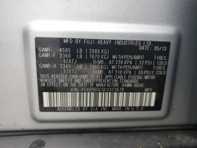 2013 SUBARU OUTBACK 2.5I PREMIUM  