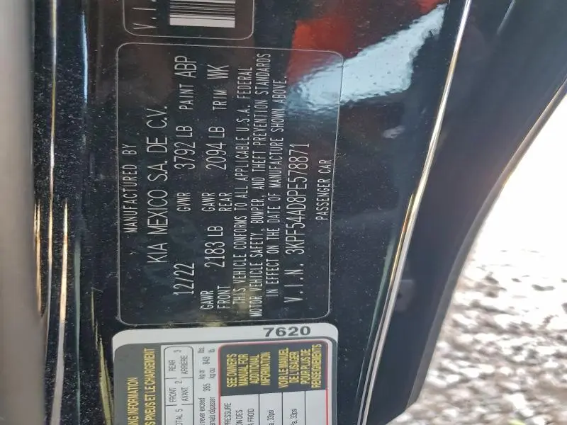 2023 KIA FORTE GT LINE  