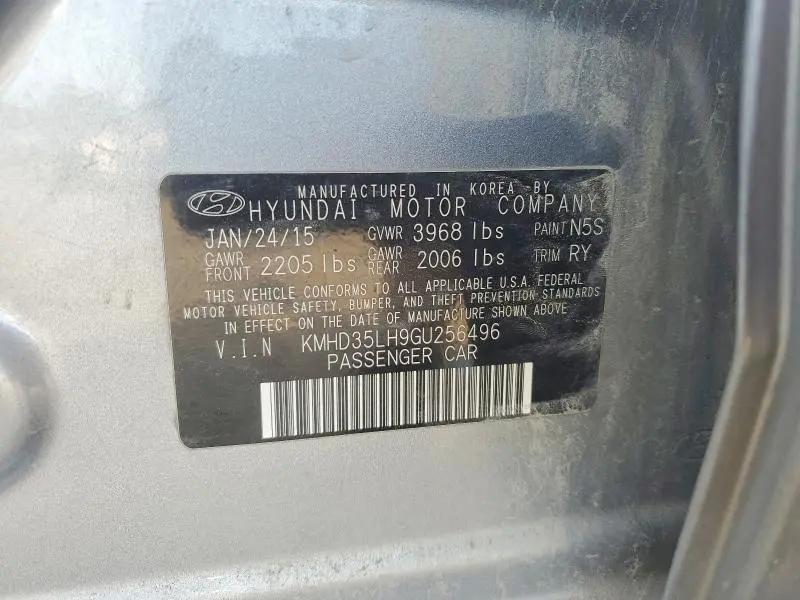2016 HYUNDAI ELANTRA GT BASE  