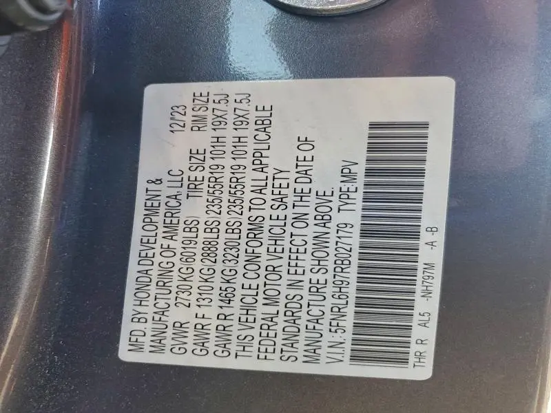 2024 HONDA ODYSSEY ELITE  