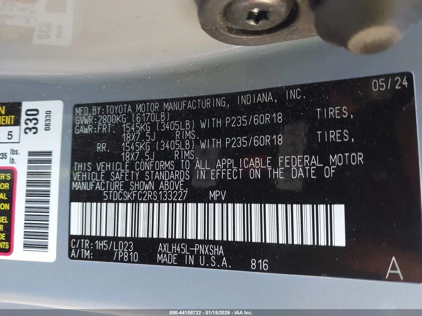 2024 TOYOTA SIENNA XSE