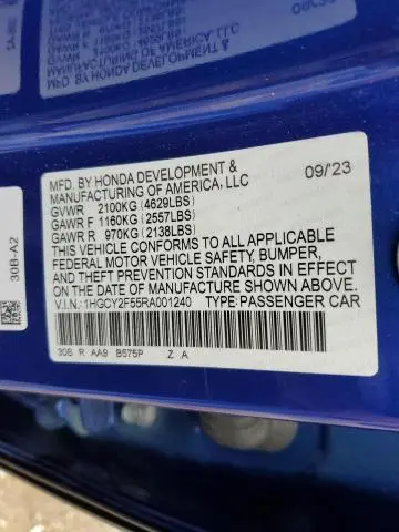 2024 HONDA ACCORD HYBRID SPORT