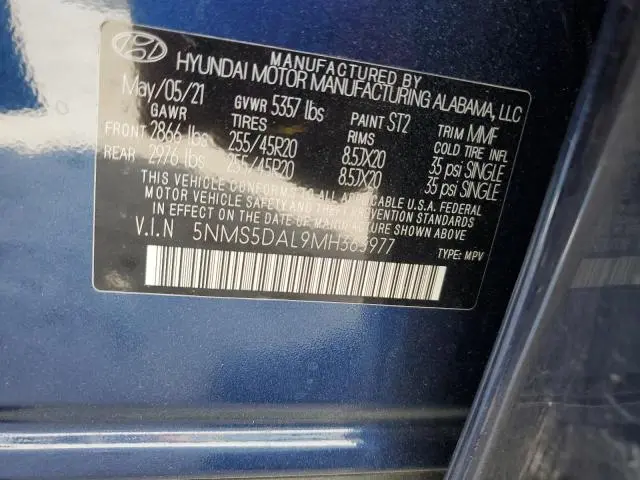 2021 HYUNDAI SANTA FE CALLIGRAPHY  