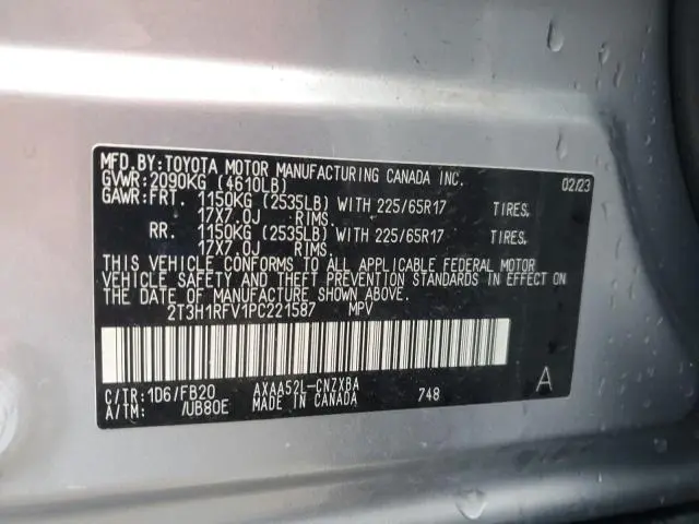 2023 TOYOTA RAV4 LE