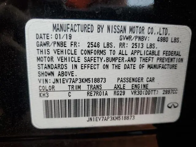 2019 INFINITI Q50 LUXE  