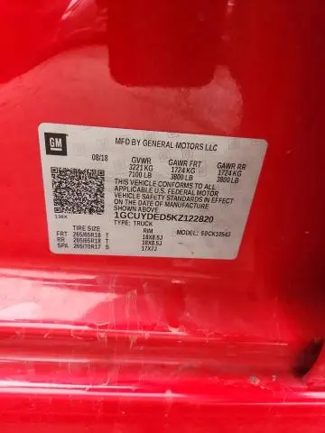 2019 CHEVROLET SILVERADO K1500 LT  