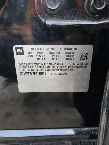 2015 CHEVROLET IMPALA LS  