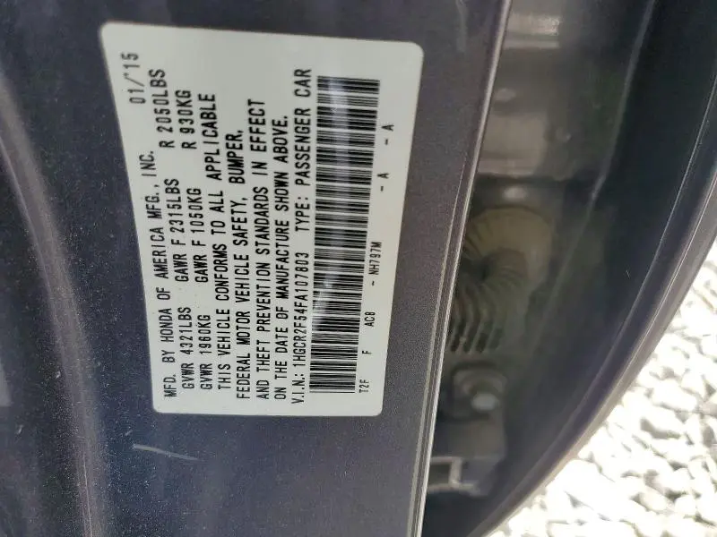 2015 HONDA ACCORD SPORT  