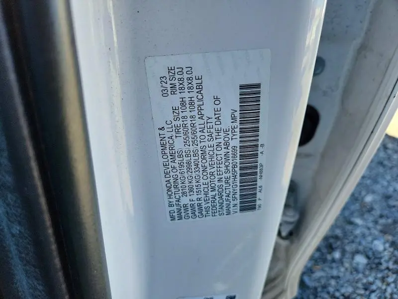 2023 HONDA PILOT EXL  