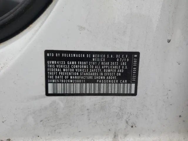 2019 VOLKSWAGEN JETTA SEL  