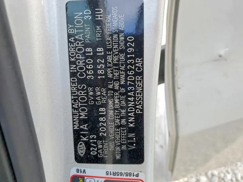 2013 KIA RIO EX  