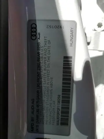 2015 AUDI A3 PREMIUM PLUS  