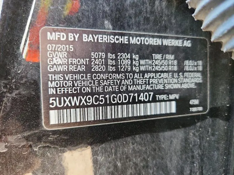 2016 BMW X3 XDRIVE28I  