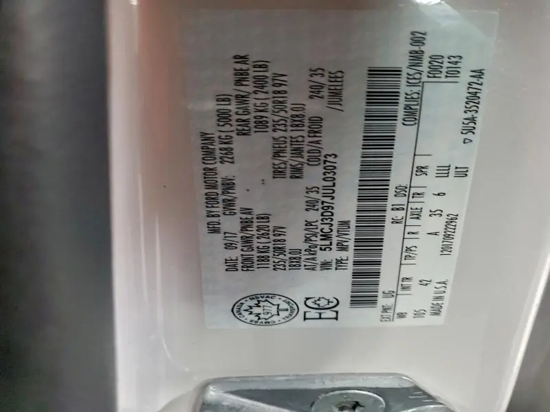 2018 LINCOLN MKC RESERVE  