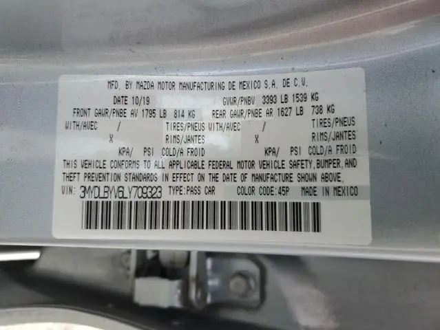 2020 TOYOTA YARIS L  