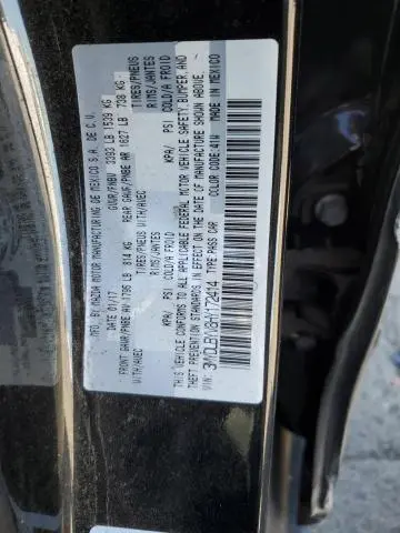 2017 TOYOTA YARIS IA   