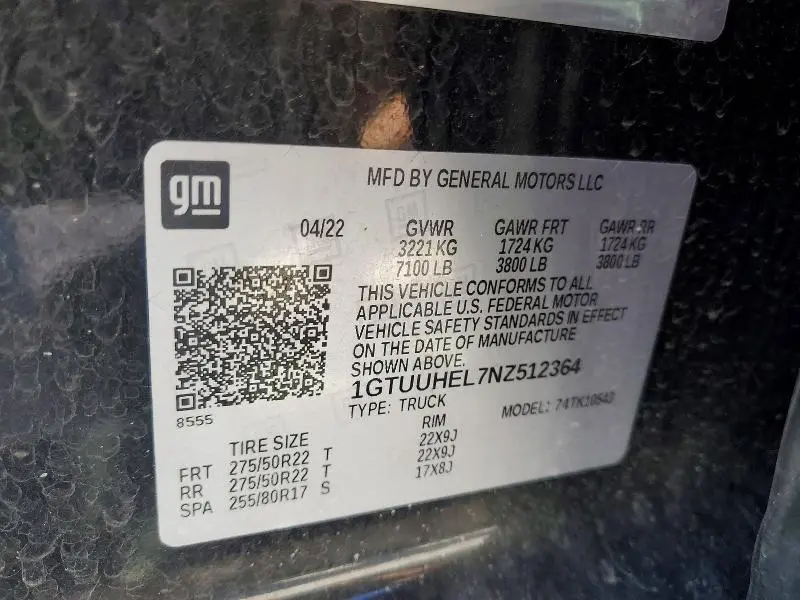 2022 GMC SIERRA K1500 DENALI ULTIMATE  