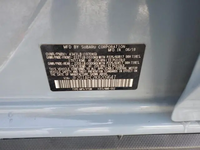 2019 SUBARU CROSSTREK PREMIUM