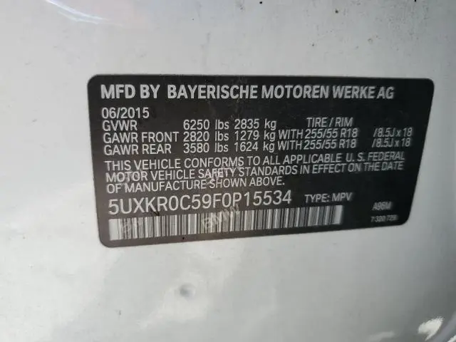 2015 BMW X5 XDRIVE35I  