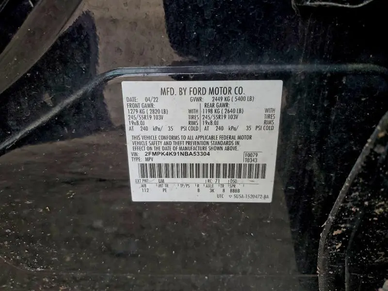 2022 FORD EDGE TITANIUM  