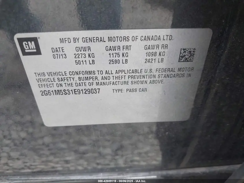 2014 CADILLAC XTS LUXURY