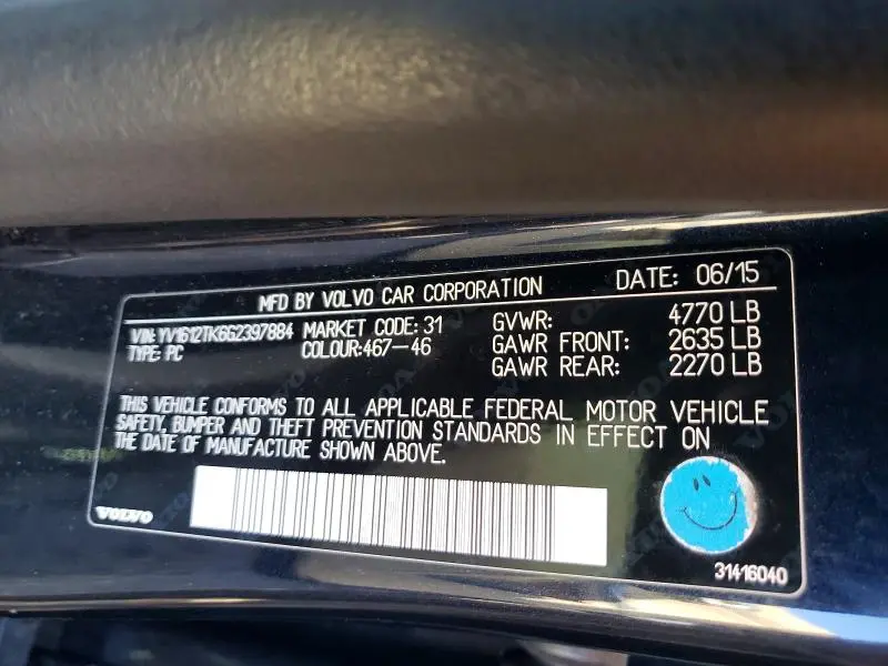 2016 VOLVO S60 PREMIER  