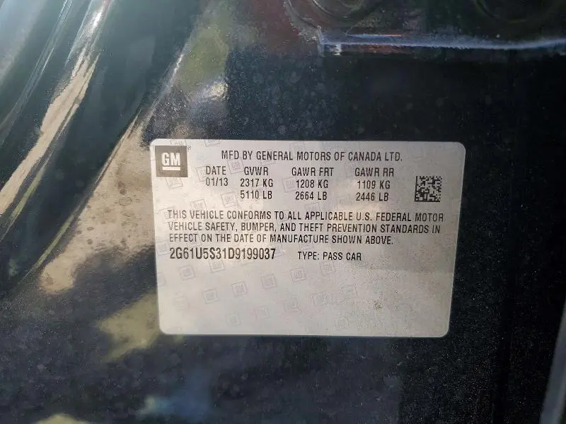 2013 CADILLAC XTS PLATINUM  